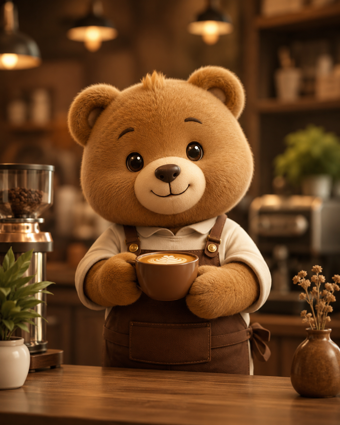 咖啡品牌小熊吉祥物Brand Mascot
